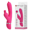 04273 | Vibrador com Estimulador de Clitóris em Formato de Coelho com 2 Motores, 4 Modos de Sucção e 7 Modos de Vibrações - Pretty Love Phoenix