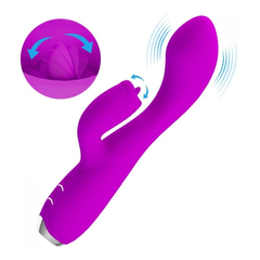 03635 | Vibrador Estimulador de Ponto G e Clitóris Recarregável Soft Touch com 12 Modos de Vibração e 3 Movimentos de Língua - Pretty Love Doreen na internet