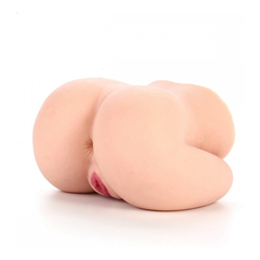 02457 | Masturbador Masculino Realístico em Formato de Bumbum com Vagina e Anus Penetráveis - Small Ass - E-VARIEDADES