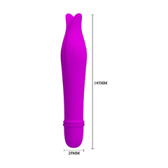 01912 | Mini Vibrador Estimulador de Clitóris com 10 Modos de Vibração - Pretty Love Edward - Roxo - loja online