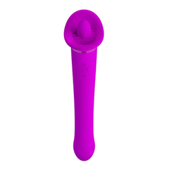 04283 | Vibrador com Dupla Estimulação, sendo uma Ponta Estimulador Clitoriano e na Outra Vai e Vem e 12 Modos de Vibrações - Pretty Love Faust - comprar online