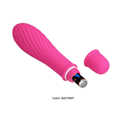 Imagem do 01916 | Mini Vibrador em Silicone com Relevo e 10 Modos de Vibrações - Pretty Love Solomon - Rosa Pink
