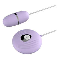 04270 | Cápsula Vibratória Aveludada Com 7 Modos de Vibração e Controle com Fio - Roxo - comprar online