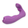 04693 | Vibrador Estimulador de Ponto G e Clitoris Recarregável, Feito em Silicone com 7 Modos de Vibrações e Modo de Auto Aquecimento - Dibe Sex Massager - Roxo