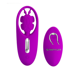 04648 | Vibrador de Calcinha em Silicone com 12 Modos de Vibração e Controle Remoto Sem Fio - Pretty Love Dancing Butterfly - Borboleta na internet