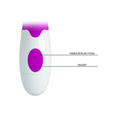 00656 | Vibrador Estimulador de Ponto G e Clitóris com 7 Níveis de Vibração - Pretty Love Arthur - Roxo - loja online