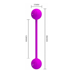 Imagem do 00101 | Bolas Para Pompoar Com Esferas Removíveis - Pretty Love Kegel Ball III - Roxo