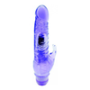 03656 | Vibrador de Ponto G e Estimulador de Clitóris em Forma de Coelho com Vibração Multivelocidade - Aphrodisia Crystal Dildo Climbing -Roxo