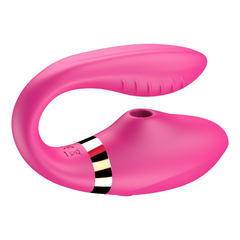 03824 | Vibrador para Casal com Controle Remoto, Tecnologia de Sucção e 7 Modos de Vibração - Dibe Sex Massager High Water G Spot 2 - 9 x 3,0 cm - Rosa - comprar online