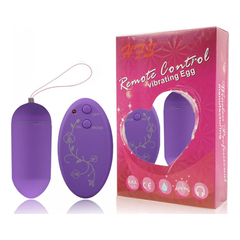 00329 | Bullet Revestido em Silicone com 10 Modos de Vibração e Controle Wirelless Sem Fio - Remote Control Vibration EGG - Roxo na internet