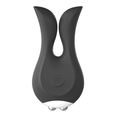 04587 | Vibrador em Silicone Para Estimulação e Massagem com 10 Modos de Vibração - Lilo Vibrator We Love - Preto