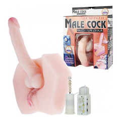 03328 | Hermafrodita Male Cock - Pênis e Vagina em CyberSkin com Vibrador
