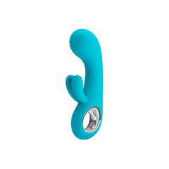 04858 | Vibrador Estimulador de Ponto G e Clitoris Recarregável com 7 Modos de Vibração - Pretty Love Chris | Valentine - Azul na internet
