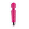 00991 | Massageador Recarregável com 20 Modos de Vibração e Corpo Texturizado - Womanizer Pleasure Wand - Rosa