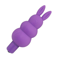03993 | Estimulador de Clitóris no Formato de Coelho com 7 Modos de Vibrações - Aphrodisia Honey Bunny Vibe - 6,5 x 3,9 cm - Roxo - comprar online