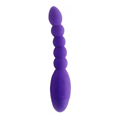02007 | Plug Anal Escalonado com 10 Modos de Vibrações - Lovers Beads - 18,2 x 2,4 cm - Roxo - comprar online