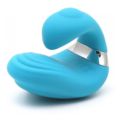 03511 | Vibrador de Dedo com 5 Modos de Vibrações, Recarregável - Kisstoy Young Queeni Azul