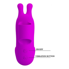 00544 | Dedeira Reacarregável em Silicone com Forma de Coelho, 7 Modos de Vibração e Função Memória - Pretty Love Finger Bunny - comprar online