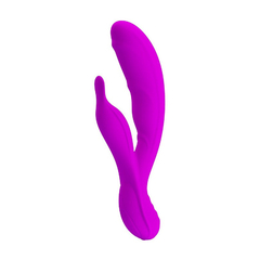 00424 | Vibrador Estimulador de Ponto G e Clitóris Recarregável em Silicone com 30 Modos de Vibração - Pretty Love Bliss - Roxo na internet