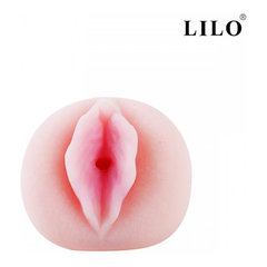 01553 | Masturbador em formato de Vagina Com Fissuras e Texturas Internas - Lilo na internet