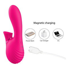 04799 | Vibrador Estimulador de Ponto G e Clitoris em Silicone com 7 Modos de Vibração e 7 Intensidades de Pulsação - Dibe Sex Massager na internet