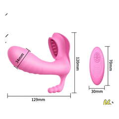 03309 | Dibe Sex Massager - Vibrador Estimulador de Ponto G, Clítoris e Peíneo com 7 Modos de Vibração, Auto Aquecimento e Controle Remoto Sem Fio - Rosa na internet