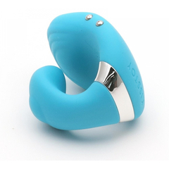 03511 | Vibrador de Dedo com 5 Modos de Vibrações, Recarregável - Kisstoy Young Queeni Azul na internet