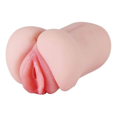 04073 | Masturbador com Formato Vagina e Texturas internas em CyberSkin - Cervix - Lábios Externos - 14 x 8 cm - loja online