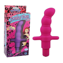 01985 | Vibrador Ponto G em Silicone Soft Touch com 7 Modos de Vibração - Frisky Flex Vibe - Rosa