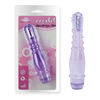 01798 | Vibrador Ponto G em Jelly com Nódulos Massageadores e Vibração Multivelocidade - Crystal Dewdrops Vibe - 21 x 3,5 cm - Roxo