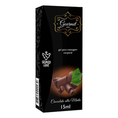 04131 | Gel Comestível Lubrificante para Preliminares Gourmet Chocolate com Menta - 15ml na internet
