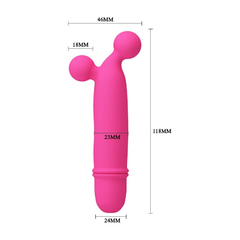 03707 | Mini Vibrador em Soft Touch com 10 Modos de Vibração - Pretty Love Goddard - Pink - loja online