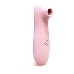02162 | Estimulador de Clitóris com Sucção e 10 Níveis de Vibração Feito em Silicone - Woman Suction - Rosa