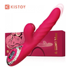 03634 | Vibrador Rotativo Vai e Vem com Sugador de Clitóris com 9 vibrações e 3 Níveis de Sucção - Kistoy A-King Max - Vermelho