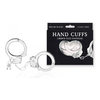 00263 | Algemas Reguláveis em Metal com Chave e Traves de Segurança - Hand Cuffs - 26,8 x 5,1 cm