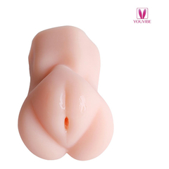 04254 | Masturbador com Formato Vagina com Canal Apertadinho e Texturas internas em CyberSkin - 12 x 7,7 cm - comprar online