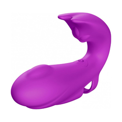 04786 | Dedeira Estimuladora de Clitoris e Ponto G com 7 Modos de Vibração - Dibe Abby - Roxo - comprar online