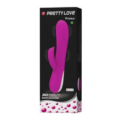 01694 | Vibrador Flexível Estimulador de Ponto G e de Clitóris com 30 Modos de Vibrações e Função Memória - Pretty Love Primo - 12 x 3,8 cm - Roxo - loja online