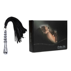 00392 | Plug Anal com Chicote e Franja em Camurça - Bondage Kits - E-VARIEDADES