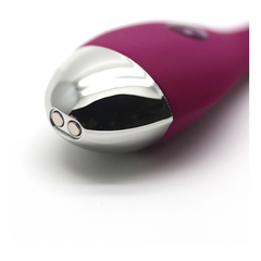 01632 | Vibrador Estimulador de Ponto G e Clitóris Recarregável com 10 Modos de Vibrações - Kisstoy Evelyn -14,1 x 3,5 cm na internet
