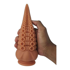 04197 | Consolo Dildo Flexível Semelhante a um Tentáculo com Ventosa - Bege na internet