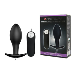 03735 | Plug Anal em Silicone Soft Touch com 12 Modos de Vibração - Pretty Love Special Anal Stimulation - Formato Gota