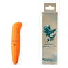 02911 | Mini Vibrador Estimulador de Ponto G Aveludado - G-Spot - Laranja