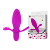 01757 | Plug Anal em Silicone Soft Touch com Cerdas e 10 Modos de Vibração - Pretty Love Fitch