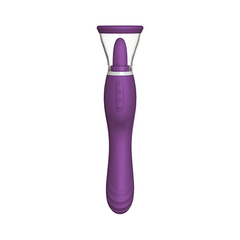 03267 | Vibrador Recarregável com Penetrador e Bomba Vaginal e Língua Estimuladora na internet