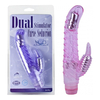 01807 | Vibrador Cristal Duplo com Multivelocidade e Estimulador Clitoriano - Dual Stimulator Curve Seduction -18 x 3 cm - Rosa