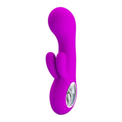 04381 | Vibrador Estimulador de Ponto G e Clitoris Recarregável com 7 Modos de Vibração - Pretty Love Chris | Valentine - Roxo - comprar online