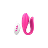 02803 | Vibrador Recarregável para Casal com Controle Wireless e 12 Modos de Vibração - Rosa