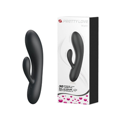 04855 | Vibrador Estimulador de Ponto G e Clitóris em Silicone com 30 Modos de Vibrações - Pretty Love Ives | Matt- Preto