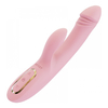 03626 | Vibrador com Estimulador de Clitóris Feito em Silicone Cirúrgico de Toque Aveludado Aquecimento - Kistoy Katy - Rosa